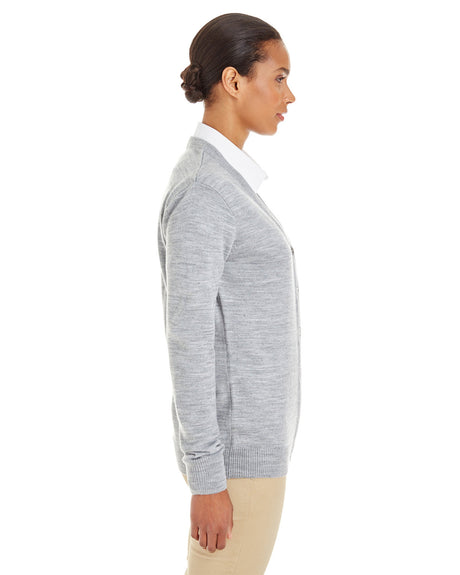 Harriton Ladies' Pilbloc™ V-Neck Button Cardigan Sweater Harriton