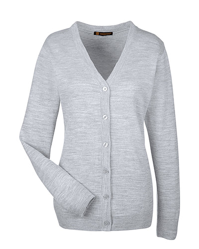 Harriton Ladies' Pilbloc™ V-Neck Button Cardigan Sweater