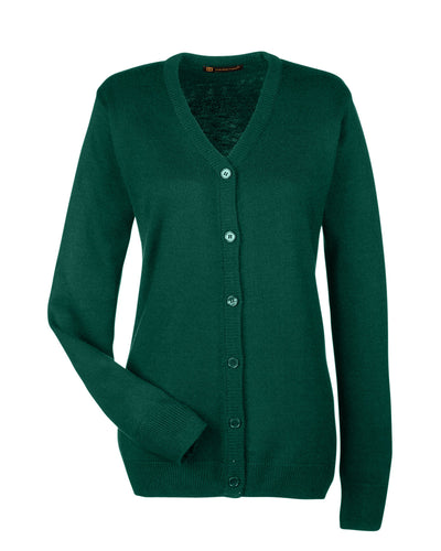 Harriton Ladies' Pilbloc™ V-Neck Button Cardigan Sweater