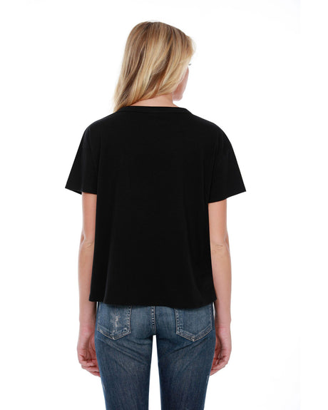 StarTee Ladies' 3.5 oz., 100% Cotton Raw-Neck Boxy T-Shirt StarTee