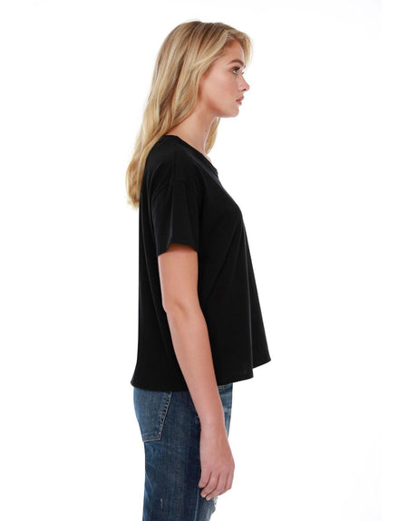 StarTee Ladies' 3.5 oz., 100% Cotton Raw-Neck Boxy T-Shirt StarTee