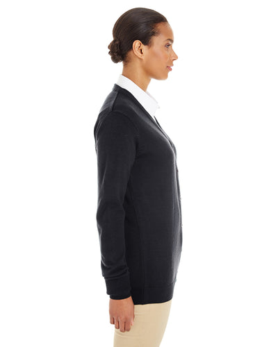 Harriton Ladies' Pilbloc™ V-Neck Button Cardigan Sweater