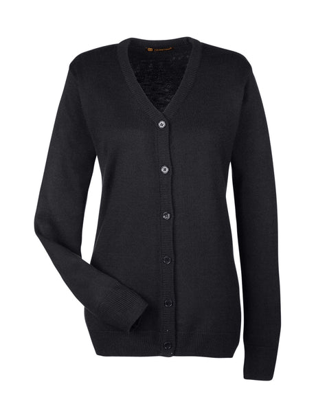 Harriton Ladies' Pilbloc™ V-Neck Button Cardigan Sweater Harriton
