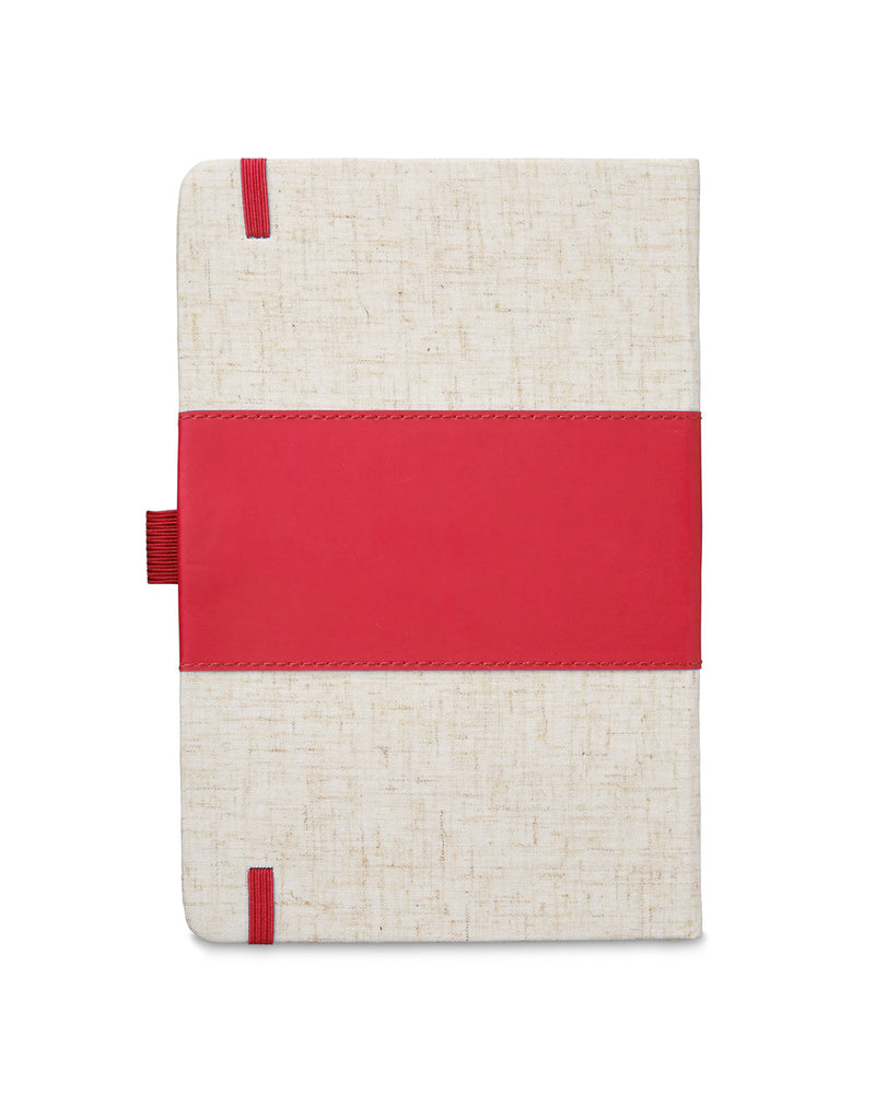 Prime Line Soft Cover Pu And Heathered Fabric Journal
