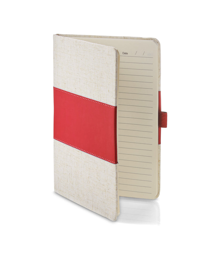 Prime Line Soft Cover Pu And Heathered Fabric Journal