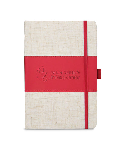 Prime Line Soft Cover Pu And Heathered Fabric Journal
