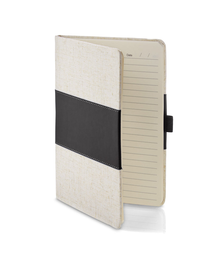 Prime Line Soft Cover Pu And Heathered Fabric Journal