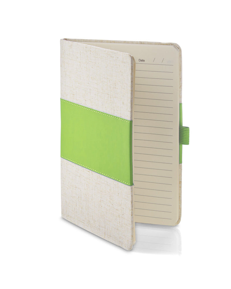 Prime Line Soft Cover Pu And Heathered Fabric Journal