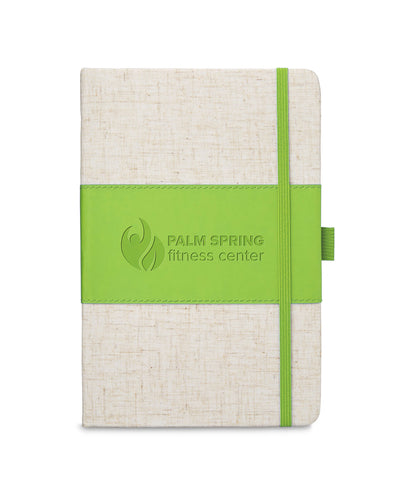 Prime Line Soft Cover Pu And Heathered Fabric Journal