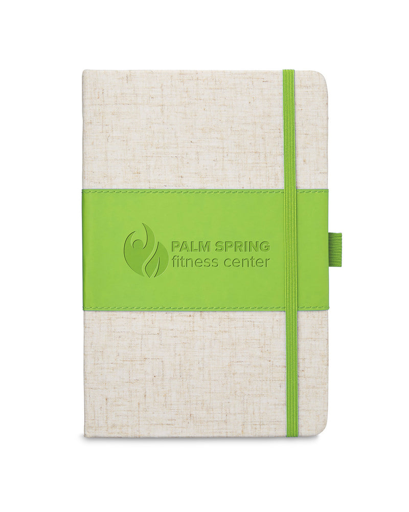 Prime Line Soft Cover Pu And Heathered Fabric Journal