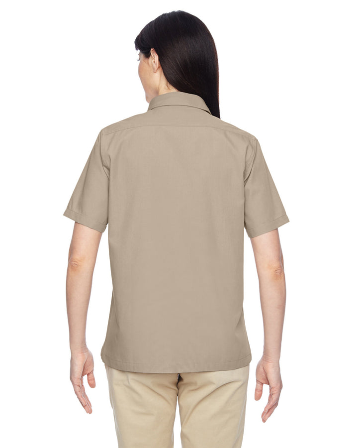 Harriton Ladies' Advantage Snap Closure Short-Sleeve Shirt Harriton
