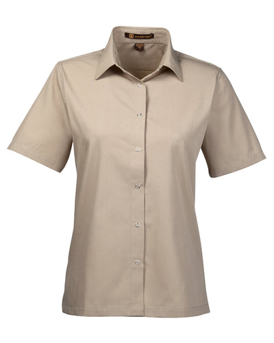 Harriton Ladies' Advantage Snap Closure Short-Sleeve Shirt