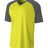 A4 Youth Polyester V-Neck Strike Jersey with Contrast Sleeves A4