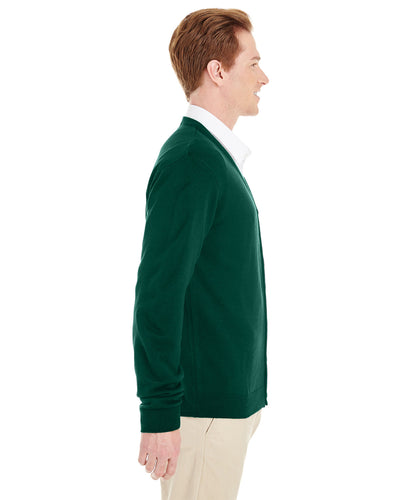 Harriton Men's Pilbloc™ V-Neck Button Cardigan Sweater
