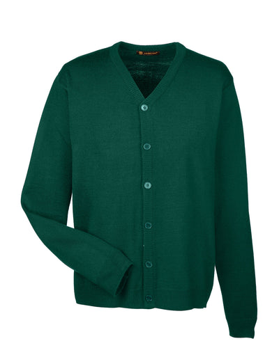 Harriton Men's Pilbloc™ V-Neck Button Cardigan Sweater