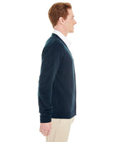 Harriton Men's Pilbloc™ V-Neck Button Cardigan Sweater