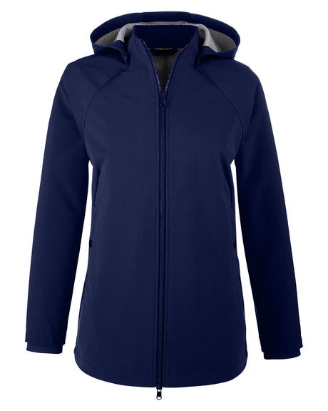 North End Ladies' City Hybrid Soft Shell Hooded Jacket North End