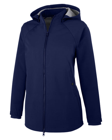 North End Ladies' City Hybrid Soft Shell Hooded Jacket North End