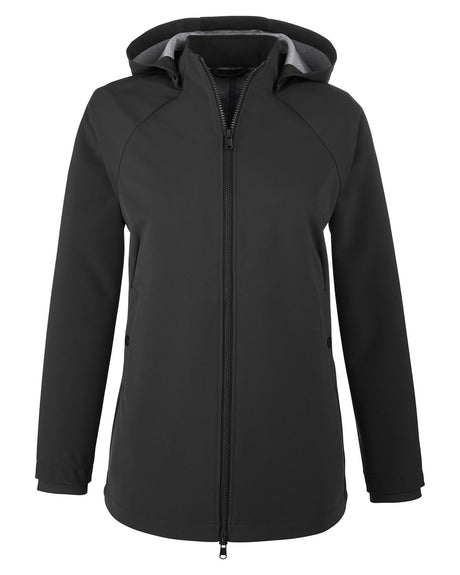 North End Ladies' City Hybrid Soft Shell Hooded Jacket North End