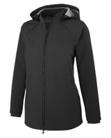 North End Ladies' City Hybrid Soft Shell Hooded Jacket North End