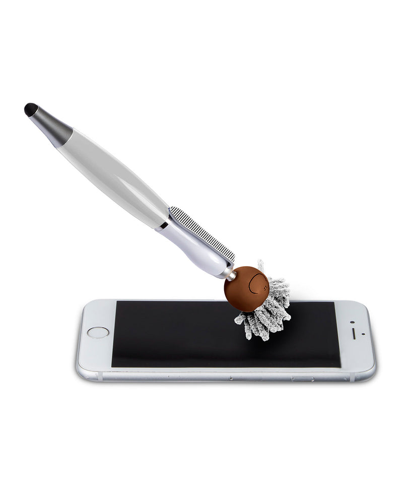 MopToppers Multicultural Screen Cleaner With Stylus Pen - Quantity 250