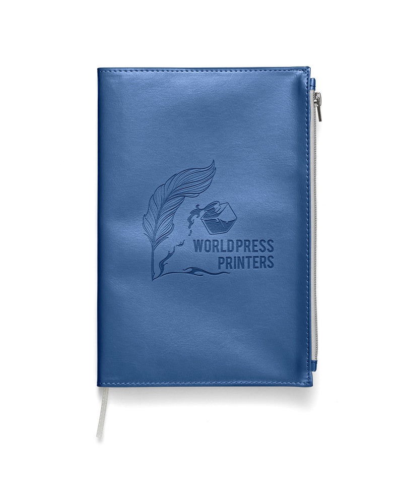 Prime Line Softbound Metallic Foundry Journal With Zipper Pocket