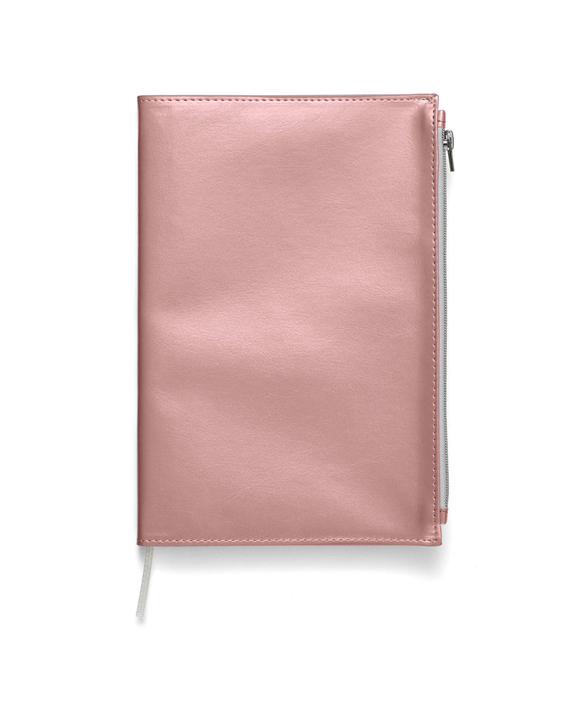 Prime Line Softbound Metallic Foundry Journal With Zipper Pocket