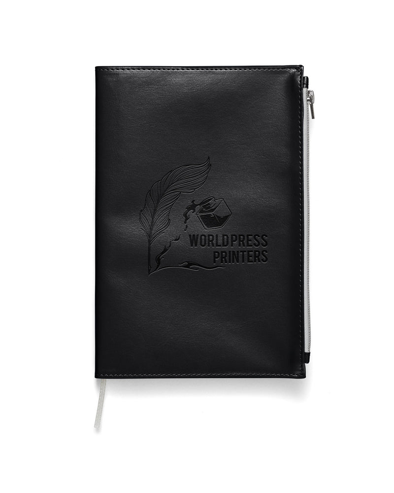 Prime Line Softbound Metallic Foundry Journal With Zipper Pocket