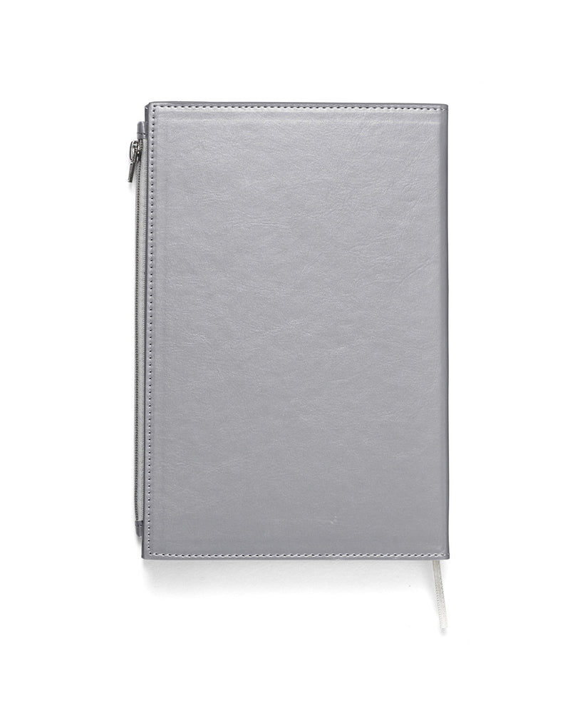 Prime Line Softbound Metallic Foundry Journal With Zipper Pocket