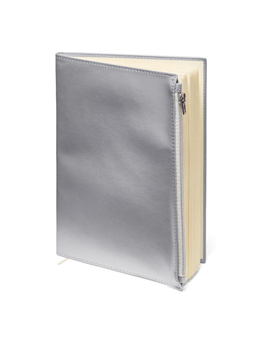 Prime Line Softbound Metallic Foundry Journal With Zipper Pocket