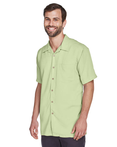 Harriton Men's Bahama Cord Camp Shirt