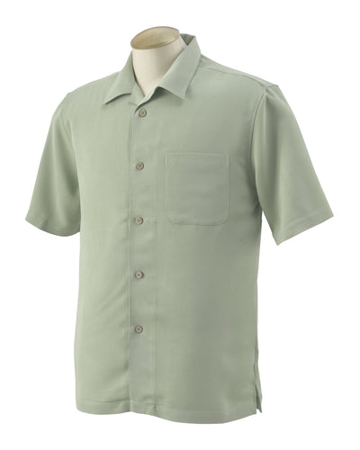Harriton Men's Bahama Cord Camp Shirt