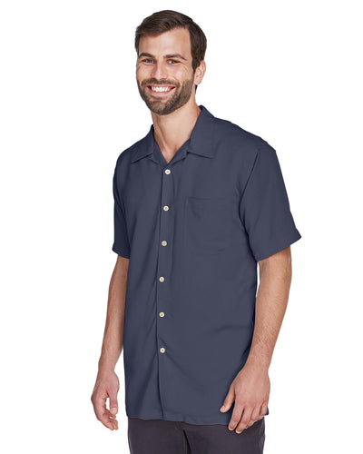 Harriton Men's Bahama Cord Camp Shirt