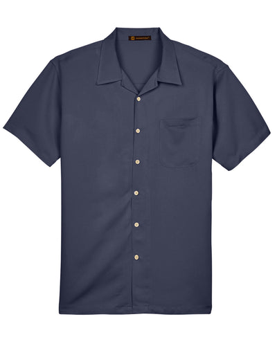Harriton Men's Bahama Cord Camp Shirt