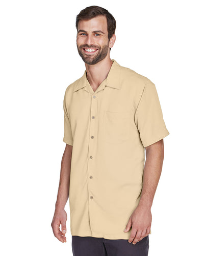 Harriton Men's Bahama Cord Camp Shirt