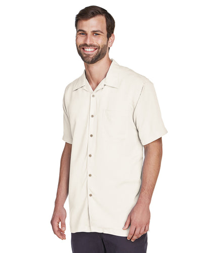 Harriton Men's Bahama Cord Camp Shirt