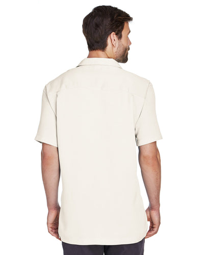 Harriton Men's Bahama Cord Camp Shirt
