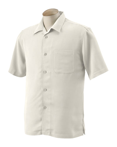 Harriton Men's Bahama Cord Camp Shirt