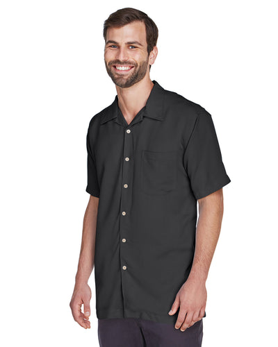 Harriton Men's Bahama Cord Camp Shirt