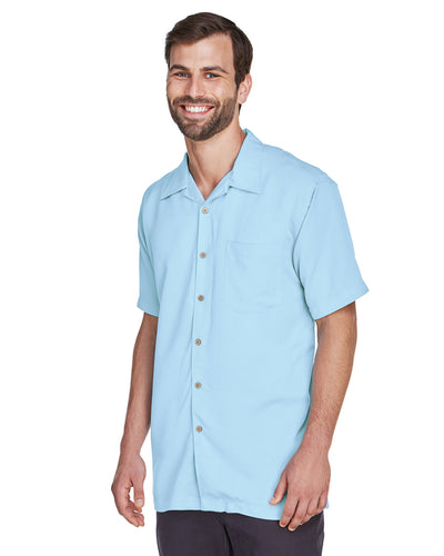Harriton Men's Bahama Cord Camp Shirt