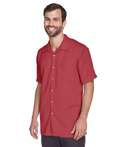 Harriton Men's Bahama Cord Camp Shirt