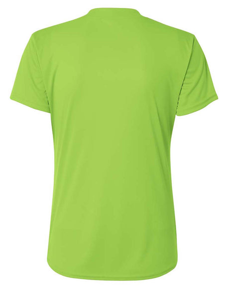 A4 Girl's Tek 2-Button Henley Shirt A4