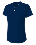 A4 Girl's Tek 2-Button Henley Shirt A4