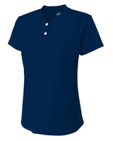 A4 Girl's Tek 2-Button Henley Shirt A4