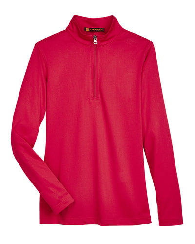 Harriton Ladies' Advantage Snag Protection Plus Quarter-Zip