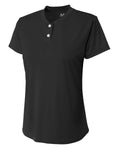 A4 Girl's Tek 2-Button Henley Shirt A4