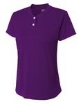 A4 Girl's Tek 2-Button Henley Shirt A4