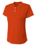 A4 Girl's Tek 2-Button Henley Shirt A4