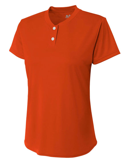 A4 Girl's Tek 2-Button Henley Shirt A4