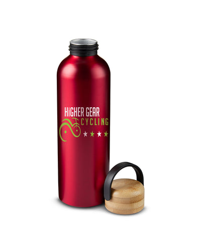 Prime Line 23.6oz Refresh Aluminum Bottle With Bamboo Lid